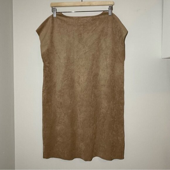 Aritzia Wilfred Free Nori Faux Vegan Suede Dress size S - Picture 4 of 6